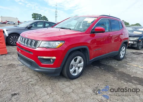 2019 Jeep Compass Latitude Fwd z USA, uszkodzony, nr VIN 3C4NJCBB2KT652076